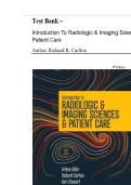 Test Bank Complete&lowbar; Introduction to Radiologic & Imaging Sciences & Patient Care 8th Edition&comma; &lpar;2023&rpar; By Arlene M&period; Adler&comma; Richard R&period; Carlton & Kori L&period; Stewart&vert; All Chapters 1-26&vert; 4 Units&vert; Latest With Answers And Detailed Explanation&vert; Graded A&plus;