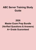 ABC Server Training Study Guide PDF &vert; Alcohol Certification Exam Prep & Practice Questions