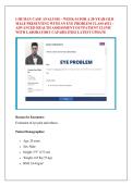 i-Human Case Study&colon; 20-Year-Old Male with Eye Problem &ndash; Week 4 &ndash; Contact Lens-Associated Keratitis &ndash; SOAP Note & Expert Evaluation