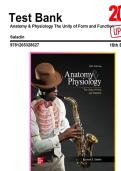 Test Bank for Anatomy and Physiology The Unity of Form and Function 10th Edition by Kenneth S&period; Saladin &vert; 9781265328627&vert; 2023&sol;2024 &vert; Chapter 1-29 &vert; All Chapters with Answers and Rationals