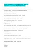 Final Exam TCCC Questions and All Correct Answers 2026 Updated&period;