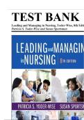 Test Bank for Leading and Managing in Nursing&comma; 8th Edition &lpar;Yoder-Wise&comma; 2023&rpar; Chapter 1-25 &vert; All Chapters