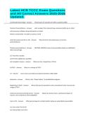 Latest HCB TCCC Exam Questions and All Correct Answers 2025-2026 Updated&period;