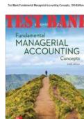 Fundamental Managerial Accounting Concepts &ndash; 10th Edition by Thomas P&period; Edmonds&comma; Christopher Edmonds & Mark A&period; Edmonds &ndash; Complete Test Bank for Chapters 1&ndash;14