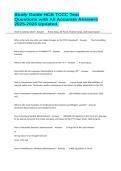 Study Guide HCB TCCC Test Questions with All Accurate Answers 2025-2026 Updated&period;