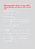 EKG Interpretation Newest Version &lpar;2026&rpar; Actual Questions and Answers 100&percnt; Correct &lpar;A&plus;&rpar;