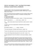 PSYCH 140 EXAM 3 PSYC 140 PRACTICE EXAM MODULE 3 QUESTIONS & ANSWERS