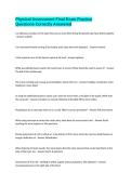 Physical Assessment Final Exam Practice Questions Correctly Answered