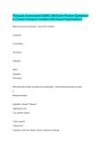 Physical Assessment NURS 190 Exam Review Questions & Correct Answers Graded with Expert Explanations