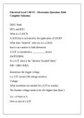 Electrical Level 3 BCIT &ndash; Electronics Questions With Complete Solutions