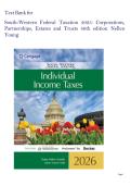Test Bank for South-Western Federal Taxation 2026&colon; Comprehensive&comma; 49th Edition by Young&comma; Persellin 