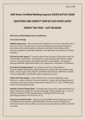 AWS Senior Certified Welding Inspector &lpar;SCWI&rpar; ACTUAL EXAM QUESTIONS AND CORRECT VERIFIED SOLUTIONS LATEST UPDATE THIS YEAR &ndash; JUST RELEASED