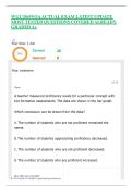 STUDY BUNDLE &vert;&vert; WGU D659 EXAM &sol; WGU D659 OA&vert;&vert;ACTUAL EXAM QUESTIONS AND CORRECT DETAILED ANSWERS &lpar;VERIFIED ANSWERS&rpar;