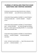 Florida LP Installers Practice Exam &ndash; 100&plus; Q&As with Verified Answers
