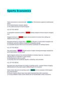 Sports Economics
