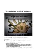 WGU Anatomy and Physiology II with Lab D313&vert; 2026 Update &vert; 100&percnt; Correct&period;