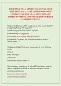DOS II FINAL EXAM NEWEST 2026 ACTUAL EXAM  TEST BANK&vert; DOS II FINAL EXAM REVIEW WITH  COMPLETE 300 REAL EXAM QUESTIONS AND  CORRECT VERIFIED ANSWERS&sol; ALREADY GRADED  A&plus; &lpar;MOST RECENT&excl;&excl;&rpar; 