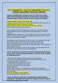 ATI Fundamentals &ndash; Practice Assessment Test with Verified Detailed Answers