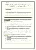 SNHD Food Handler Card Test &vert; Verified Q&A with Rationales &vert; Complete Questions & Direct Answers &vert; Southern Nevada Health District Food Handler Permit Prep &vert; Grade A Guaranteed