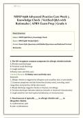 NRNP 6568 Advanced Practice Care Week 1&comma; 2&comma; 3&comma;5&comma;6&comma;7&comma;8 & 9 Knowledge Check &vert;PACKAGE DEAL