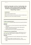 SNHD Food Handler Card Test &vert; Verified Q&A with Rationales &vert; Direct Answers & Fill-in-the-Blank &vert; Southern Nevada Health District Food Handler Permit Prep &vert; Grade A 