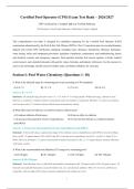 Certified Pool Operator &lpar;CPO&rpar; Exam Test Bank 2026&sol;2027 &ndash; Questions and Answers with Verified Solutions Complete Exam Material