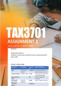 TAX3701 Assignment 2 Semester 2 2026 - Due 4 September 2026