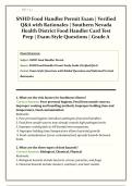 SNHD Food Handler Permit Exam &vert; COMPLETE STUDY PACK