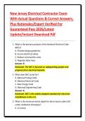 New Jersey Electrical Contractor Exam With Actual Questions & Correct Answers&comma; Plus Rationales&sol;Expert Verified For Guaranteed Pass 2026&sol;Latest Update&sol;Instant Download Pdf