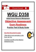 WGU D358 HRM Objective Assessment &lpar;PDF&rpar; &vert; 2026 Exam Questions &vert; Study Guide