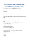 Nur 265 Exam 3 &lpar;Latest 2026 Update&rpar; 100&percnt; Verified Questions & Answers &vert; Grade A&plus;