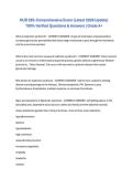 NUR 265-Comprehensive Exam &lpar;Latest 2026 Update&rpar; 100&percnt; Verified Questions & Answers &vert; Grade A&plus;