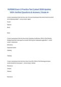 NUR265 Exam 2 Practice Test &lpar;Latest 2026 Update&rpar; 100&percnt; Verified Questions & Answers &vert; Grade A&plus;