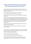 Chapter 2 Evidence-Based Practice &lpar;Latest Update&rpar; 100&percnt; Verified Questions & Answers &vert; Grade A&plus;