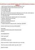 Nur-265 Exam 2 &lpar;Latest 2026&sol;2027 Update&rpar; 100&percnt; Verified Questions & Answers &vert; Grade A&plus;