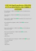 CNIT 242 Final Exam Review UPDATED  ACTUAL QUESTIONS AND CORRECT  ANSWERS