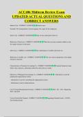 ACC406 Midterm Review Exam  UPDATED ACTUAL QUESTIONS AND  CORRECT ANSWERS