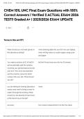CHEM 101L UNC Final Exam Questions with 100&percnt; Correct Answers &vert; Verified &vert;&vert; ACTUAL EXAM 2026 TEST&excl;&excl; Graded A&plus; &vert; 2025&vert;2026 EXAM UPDATE