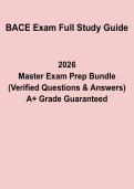 BACE Exam Full Study Guide PDF &vert; Complete Review&comma; Practice Questions & Certification Prep