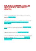 EDP 301 MIDTERM EXAM QUESTIONS COMPLETE WITH 100&percnt; CORRECT ANSWERS