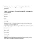 NSG552 Psychopharmacology Exam 2 Study Guide 2026 &ndash; Wilkes University