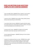 EDRD 400 MIDTERM EXAM QUESTIONS COMPLETE WITH VERIFIED ANSWERS