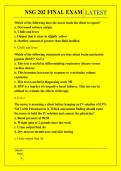 NSG 202 FINAL EXAM QUESTIONS AND ANSWERS 2026 - 2027