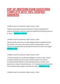 EDP 301 MIDTERM EXAM QUESTIONS COMPLETE WITH 100&percnt; VERIFIED AND OUTLINED ANSWERS &vert; VERIFIED EXAM QUESTIONS