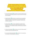 PA State Inspection Baseline Test Final Exam  Questions Comprehensive Resource To Help You  Ace 2026-2027 Exams Includes Frequently Tested  Questions With ELABORATED 100&percnt;  Correct COMPLETE SOLUTIONS  Guaranteed Pass First Attempt&excl;&excl; Current Update &excl;&excl;