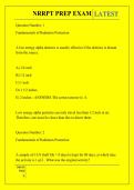 NRRPT PREP EXAM QUESTIONS AND ANSWERS 2026 - 2027