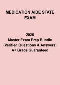 Medication Aide State Exam Questions and Answers PDF &vert; Certification Practice Test & Study Guide