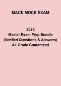 MACE Mock Exam Questions and Answers PDF &vert; Medication Aide Certification Practice Test