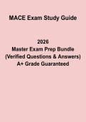 MACE Exam Study Guide PDF &vert; Medication Aide Certification Questions&comma; Answers & Exam Prep
