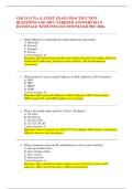 CISCO CCNA &lpar;LATEST EXAM&rpar; PRACTICE TEST QUESTIONS AND 100&percnt; VERIFIED ANSWERS PLUS RATIONALE WITH INSTANT DOWNLOAD PDF 2026&period;